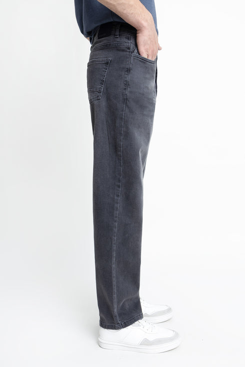 The Charcoal Tapper Fit Jeans